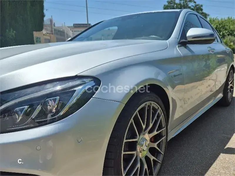 Usado Mercedes C63S AMG 510 CV (375 kW) 2018 Blanco Berlina