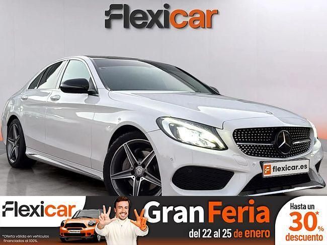 Blanco Usado 2017 Mercedes C220 AMG line Berlina | 25.490 € (Precio justo) - Imagen 1/4