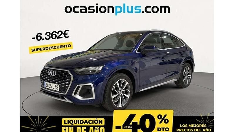 Azul Usado 2022 Audi Q5 Sportback S-Line SUV | 37.628 € (Super precio) - Imagen 1/4