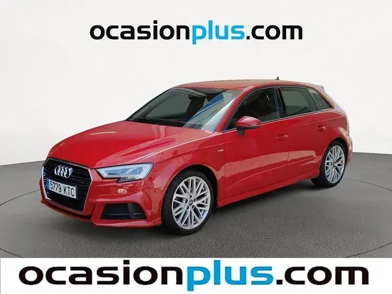 Rojo Usado 2019 Audi A3 Sportback S-Line Utilitario | 20.410 € (Precio justo) - Imagen 1/4