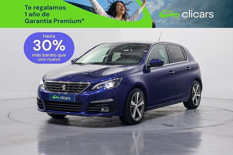 Usado Peugeot 308 Allure 110 CV (80 kW) 2019 Azul Utilitario