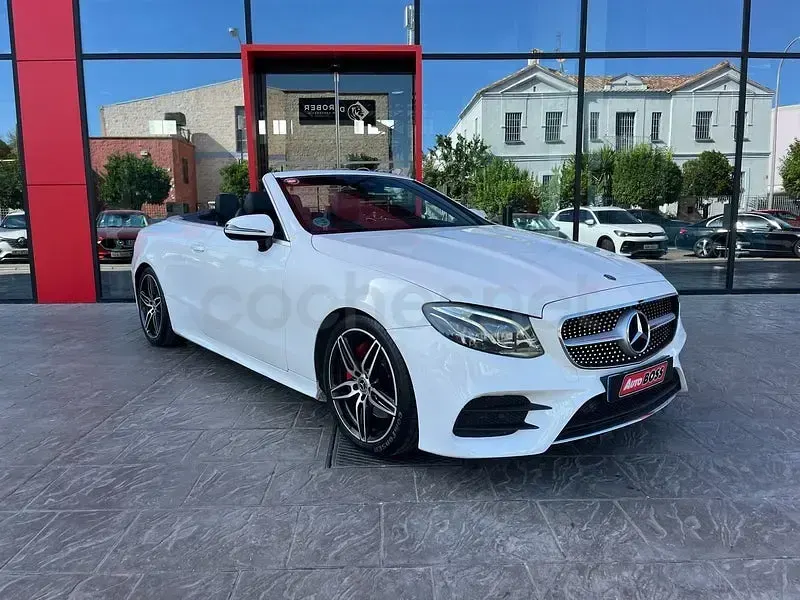 Usado Mercedes E220 AMG 194 CV (142 kW) 2018 Blanco Descapotable