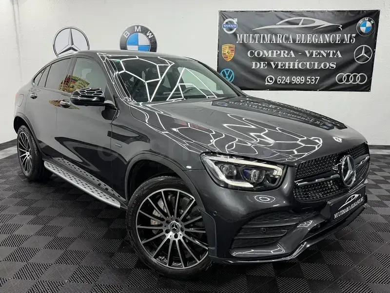 Usado Mercedes GLC300de 306 CV (225 kW) 2021 Gris / plata Coupe