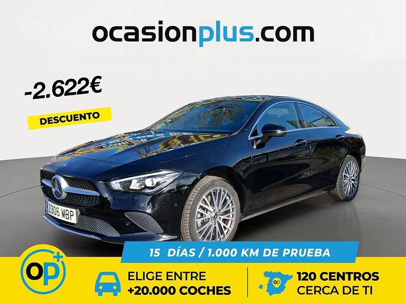 Negro Usado 2022 Mercedes CLA250e Berlina | 28.850 € (Buen precio) - Imagen 1/4