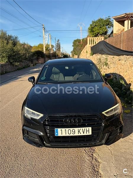 Usado Audi A3 S-Line 116 CV (85 kW) 2019 Negro Berlina