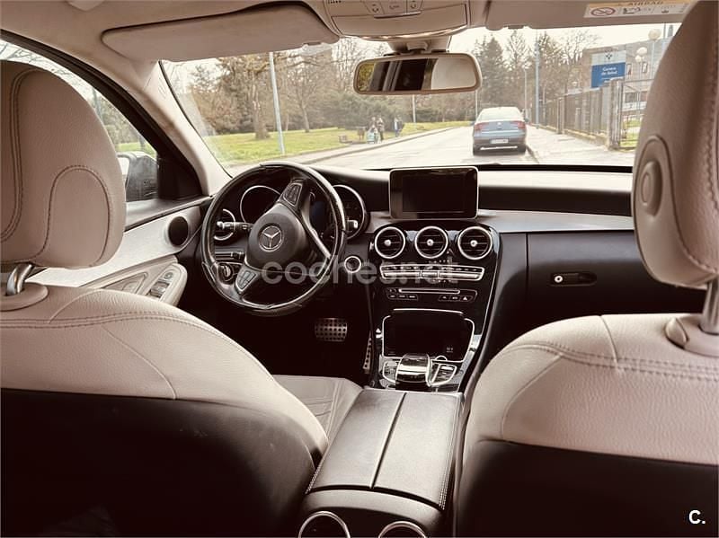Usado Mercedes C250 204 CV (150 kW) 2015 Negro Familiar
