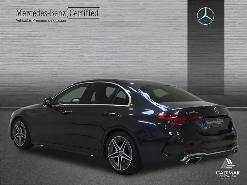 Usado Mercedes C220 AMG line 200 CV (147 kW) 2021 Gris Berlina