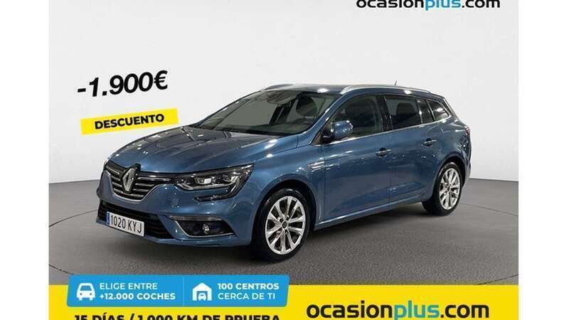 Azul Usado 2019 Renault Mégane GrandTour Zen Familiar | 13.628 € (Precio justo) - Imagen 1/4