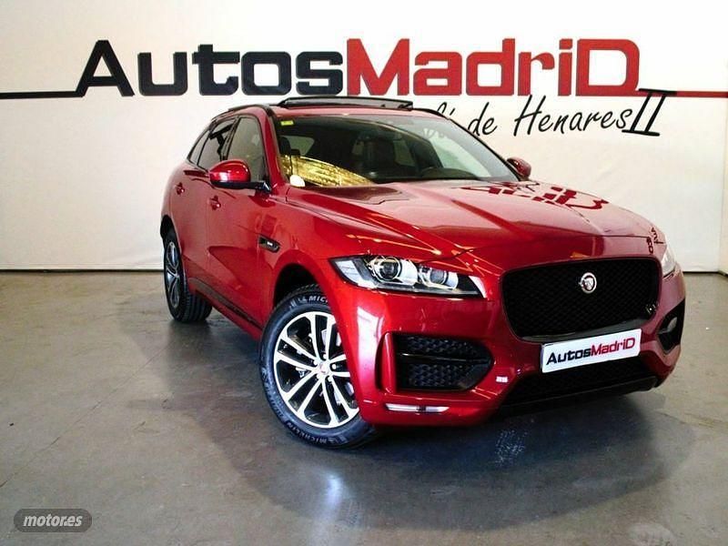 Rojo Usado 2018 Jaguar F-Pace R-Sport SUV | 22.990 € (Buen precio) - Imagen 1/4