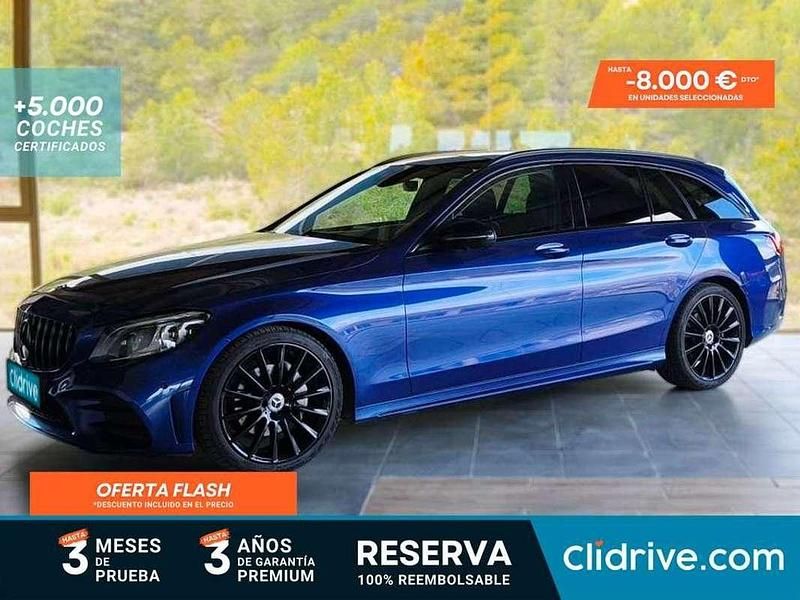 Usado Mercedes C200 150 CV (110 kW) 2019 Azul Familiar