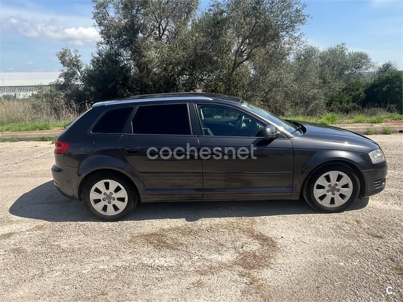 Usado Audi A3 105 CV (77 kW) 2009 Negro Utilitario