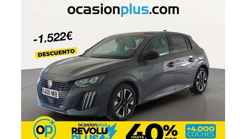 Usado Peugeot 208 Allure 102 CV (75 kW) 2024 Gris Utilitario