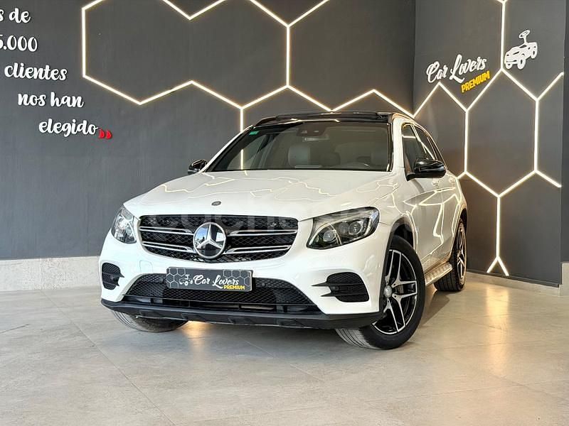 Usado Mercedes GLC220 AMG line 170 CV (125 kW) 2015 Blanco SUV