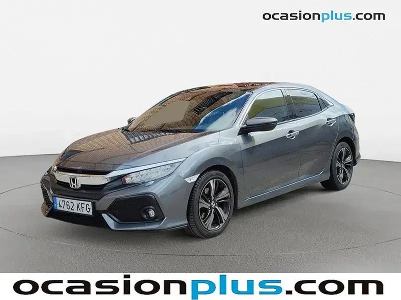 Gris Usado 2017 Honda Civic Prestige Berlina | 22.400 € (Un poco caro) - Imagen 1/4
