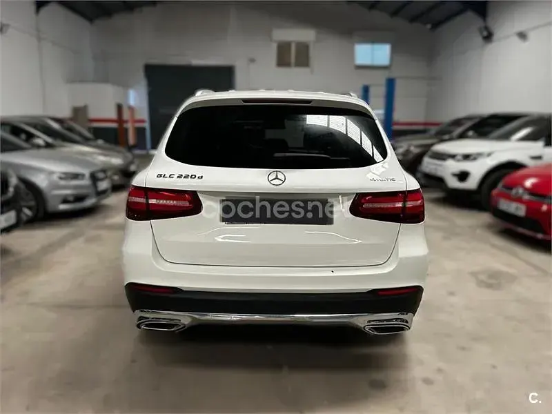 Usado Mercedes GLC220 170 CV (125 kW) 2019 Blanco SUV