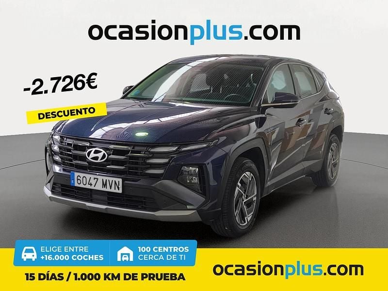 Azul Usado 2024 Hyundai Tucson SUV | 29.990 € (Precio justo) - Imagen 1/4
