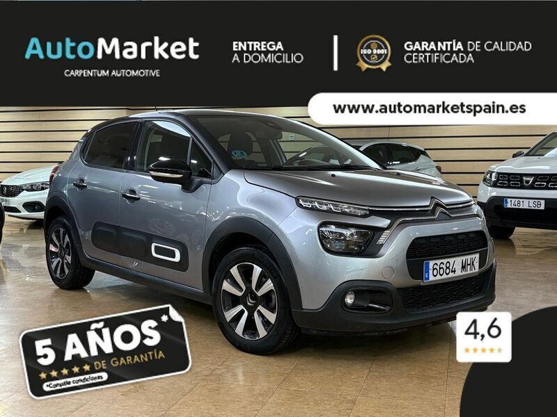 Gris Usado 2023 Citroën C3 PureTech Utilitario | 11.800 € (Precio justo) - Imagen 1/4