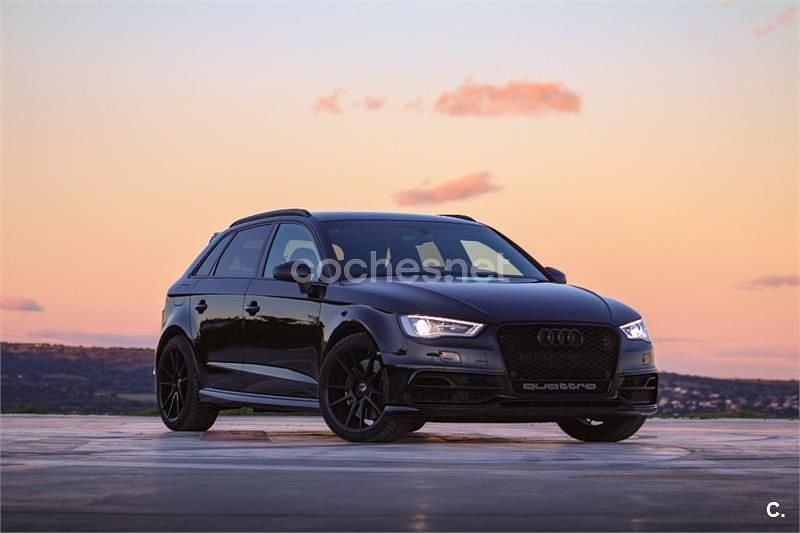 Usado Audi S3 Sport 300 CV (220 kW) 2014 Negro Berlina
