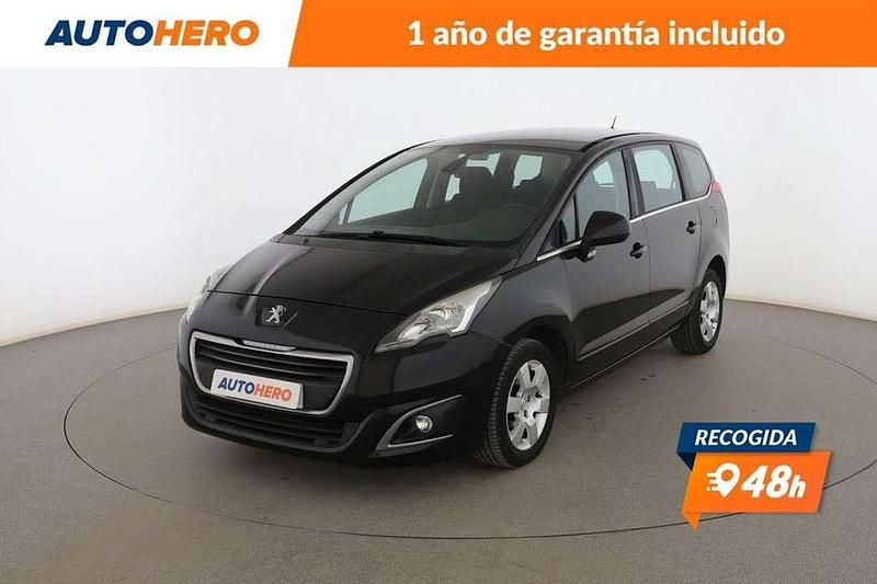 Negro Usado 2016 Peugeot 5008 Active Monovolumen | 11.399 € (Precio justo) - Imagen 1/3