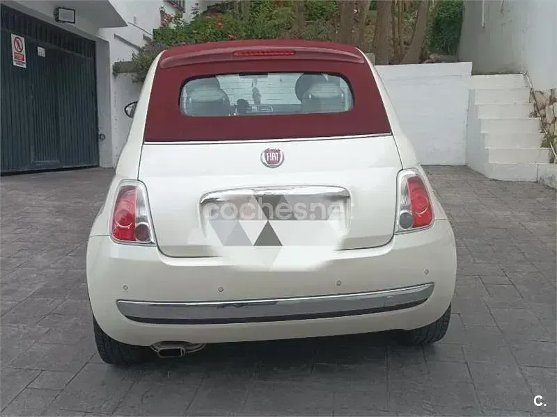 Usado Fiat 500C Lounge 100 CV (73 kW) 2010 Blanco Descapotable