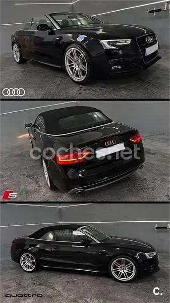 Usado Audi A5 Cabriolet Exclusive 245 CV (180 kW) 2013 Negro Descapotable