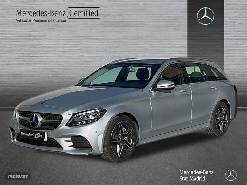 Plateado Usado 2019 Mercedes C220 AMG line Familiar | 25.990 € (Precio justo) - Imagen 1/4