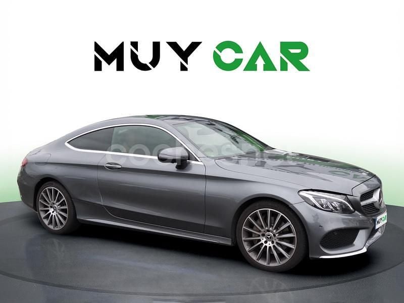 Gris Usado 2017 Mercedes C300 Coupe | 32.490 € (Precio justo) - Imagen 1/4