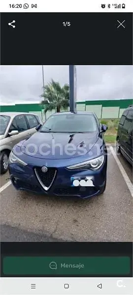 Usado Alfa Romeo Stelvio Super 180 CV (132 kW) 2018 Azul SUV