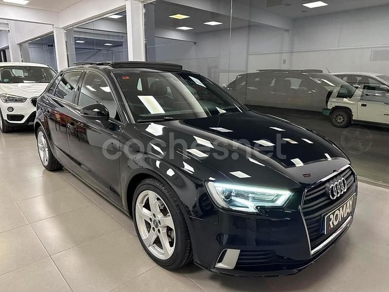 Negro Usado 2018 Audi A3 Sportback Exclusive Berlina | 19.990 € (Precio justo) - Imagen 1/4