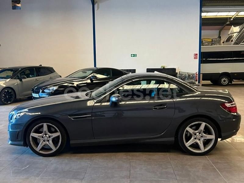 Usado Mercedes SLK250 204 CV (150 kW) 2015 Gris / plata Descapotable