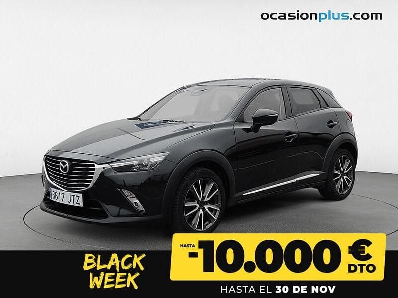 Negro Usado 2016 Mazda CX-3 Luxury SUV | 13.890 € (Precio justo) - Imagen 1/4