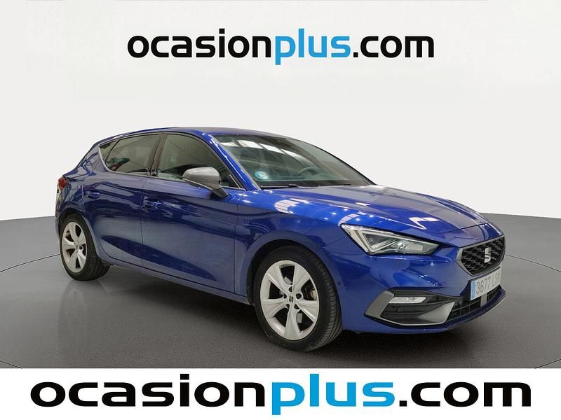 Usado Seat Leon FR 150 CV (110 kW) 2021 Azul