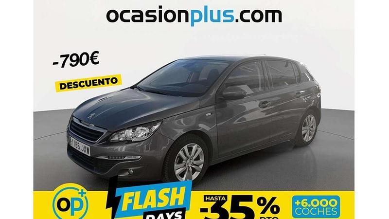 Usado Peugeot 308 Style 131 CV (96 kW) 2017 Gris plata Utilitario