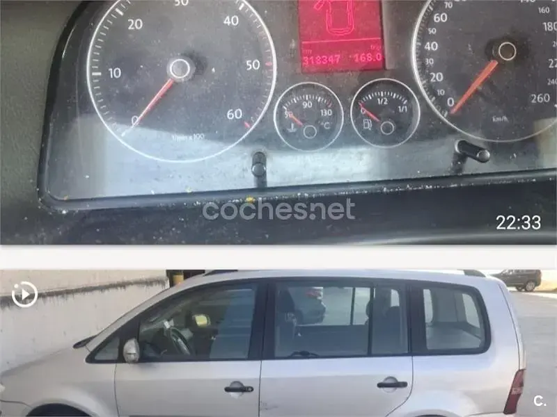 Usado VW Touran Edition 105 CV (77 kW) 2007 Gris / plata Monovolumen
