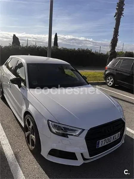 Usado Audi A3 S-Line 110 CV (80 kW) 2018 Blanco Berlina