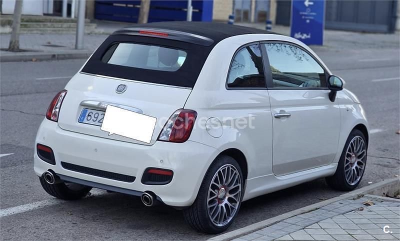 Blanco Usado 2015 Fiat 500C S Descapotable | 8795 € (Precio justo) - Imagen 1/4