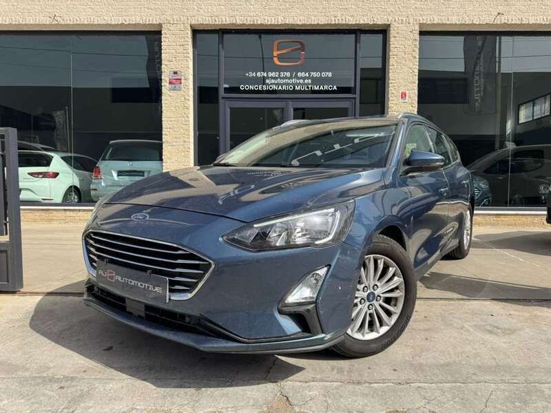 Azul Usado 2021 Ford Focus Titanium Familiar | 11.990 € (Buen precio) - Imagen 1/4