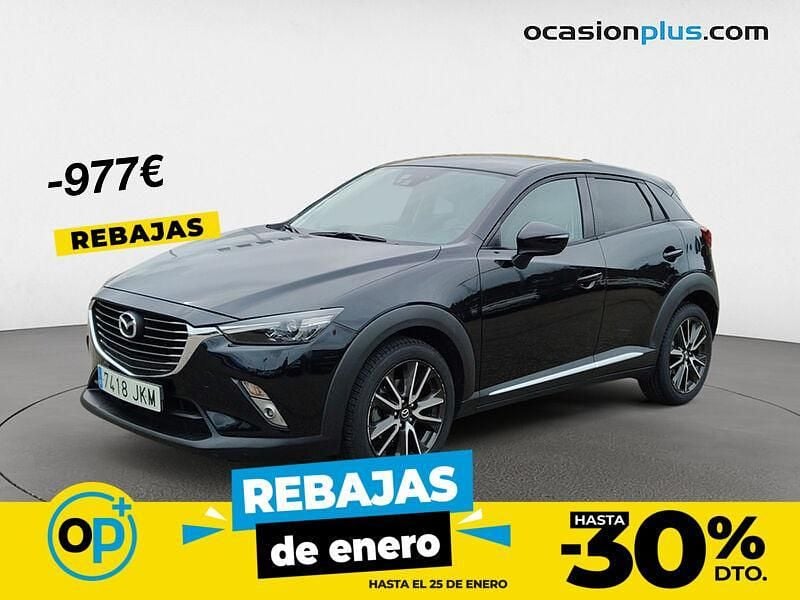 Negro Usado 2015 Mazda CX-3 Luxury SUV | 13.200 € (Precio justo) - Imagen 1/4