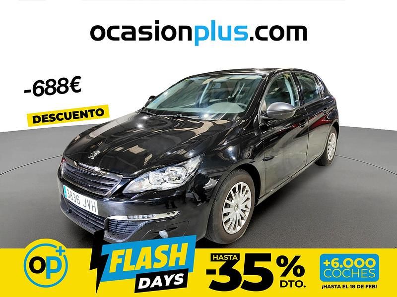 Usado Peugeot 308 Access 100 CV (73 kW) 2016 Negro