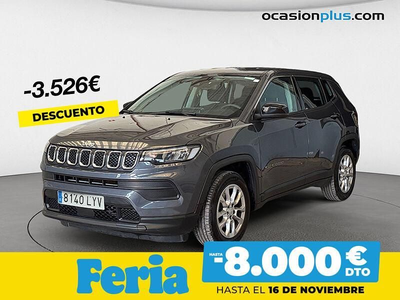 Gris Usado 2022 Jeep Compass Longitude SUV | 21.410 € (Un poco caro) - Imagen 1/4