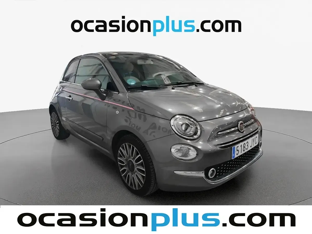 Usado Fiat 500 Lounge 69 CV (50 kW) 2017 Gris Utilitario
