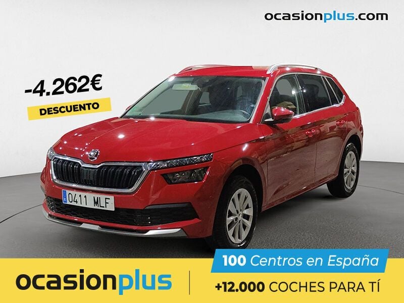 Rojo Usado 2023 Skoda Kamiq Ambition SUV | 19.490 € (Precio justo) - Imagen 1/4