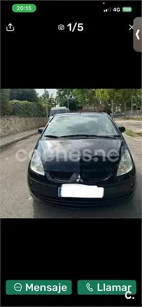 Usado Mitsubishi Colt Instyle 109 CV (80 kW) 2007 Negro Descapotable