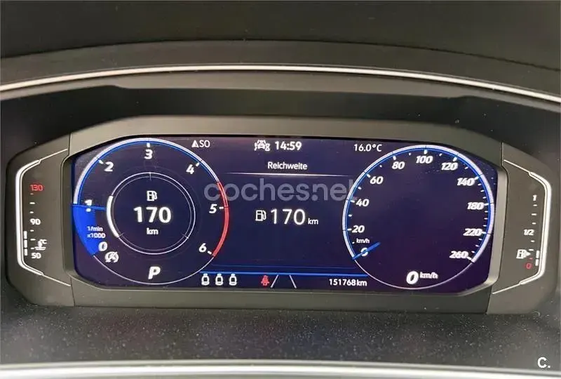 Usado VW Tiguan R-line 150 CV (110 kW) 2022 Negro SUV