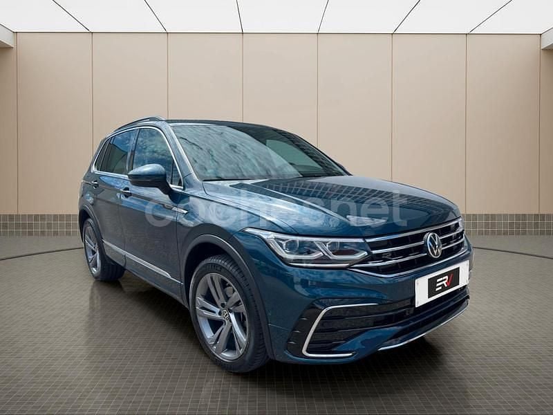 Azul Usado 2021 VW Tiguan R-line SUV | 36.900 € (Caro) - Imagen 1/4