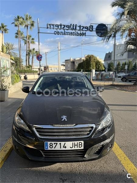 Negro Usado 2015 Peugeot 308 SW GT-line Familiar | 5700 € (Buen precio) - Imagen 1/4