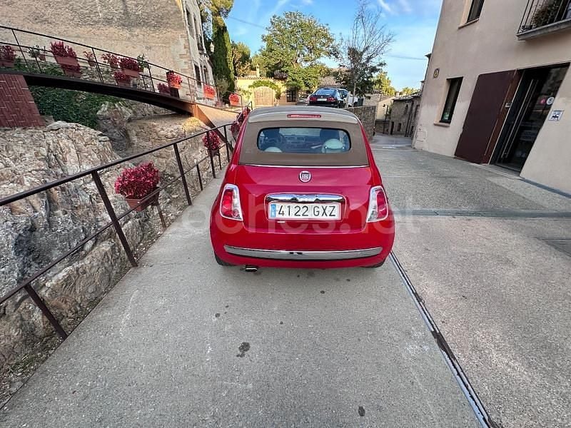 Usado Fiat 500C Lounge 69 CV (50 kW) 2010 Rojo Descapotable