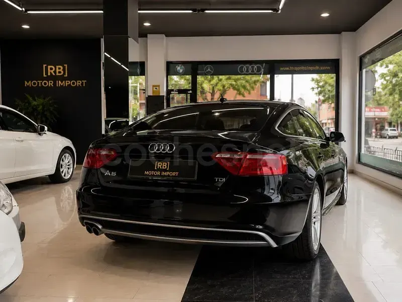 Usado Audi A5 Sportback S-Line 177 CV (130 kW) 2014 Negro Utilitario