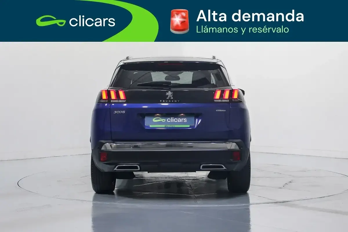Usado Peugeot 3008 GT-line 130 CV (95 kW) 2020 Azul SUV