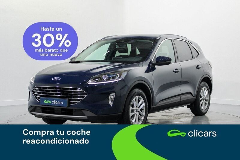 Azul Usado 2021 Ford Kuga Titanium SUV | 18.490 € (Buen precio) - Imagen 1/4